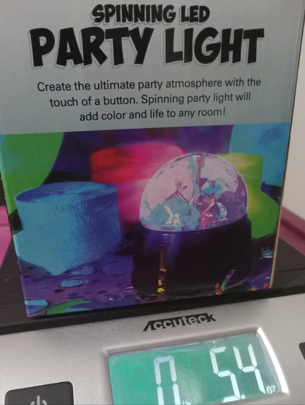 Spinning LED Party Light - Multicolor
